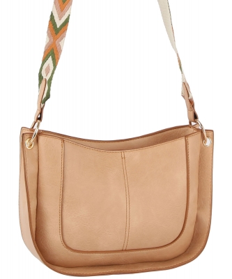 Guitar Strap Crossbody Bag GL-0137-M NUDE